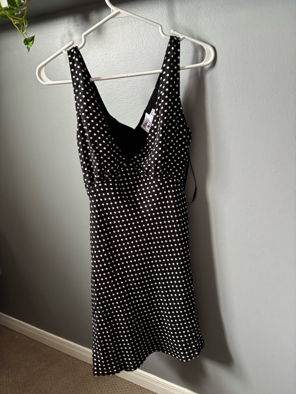 Princess Polly Black & White Polka Dot Mini Dress